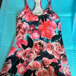 Cool racerback tank lululemon floral